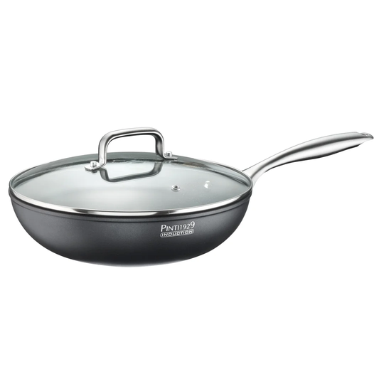 28 cm Aluminum Wok with Lid