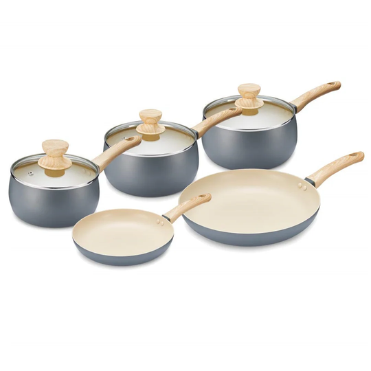 Mose 8 Piece Aluminium Non Stick Cookware Set