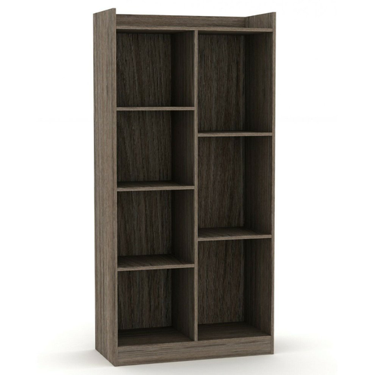 (Oak, Tall) Wooden Bookcases | Tall or Wide Storage Rack Units