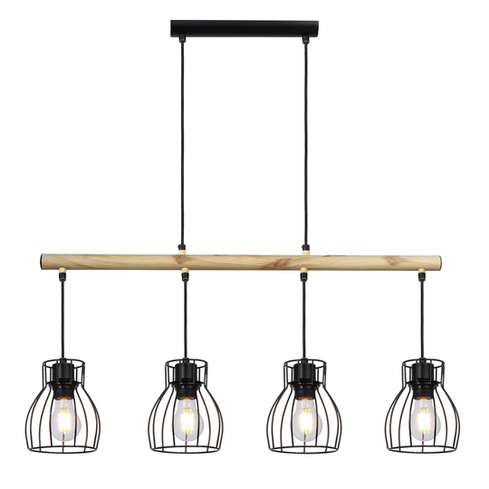 Weekley 4-Light Kitchen Island Linear Pendant