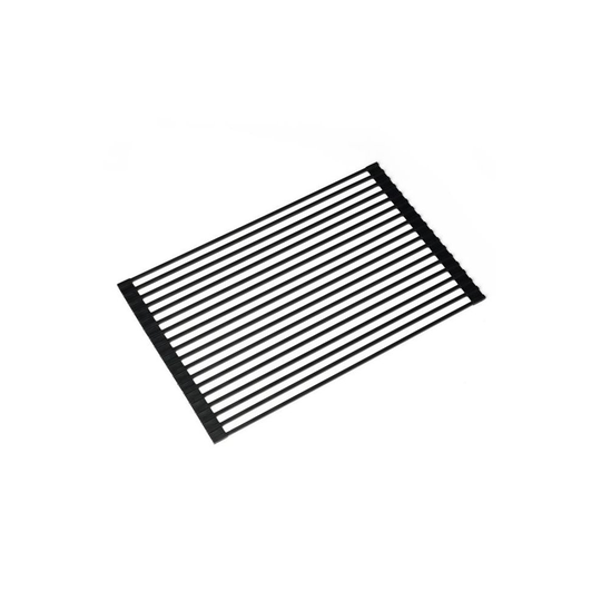 Kraus KRM-10BLACK Multipurpose Over Sink Roll-Up Dish Drying Rack, Black