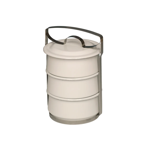 Weiss 3-Piece Enamel Food Carrier