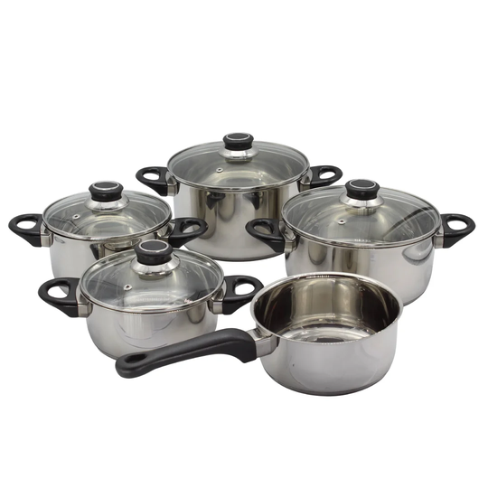 Apollo 5 Piece Stainless Steel Cookware Set