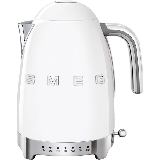 Smeg 50's Retro KLF04WHUK Kettle with Temperature Selector - White