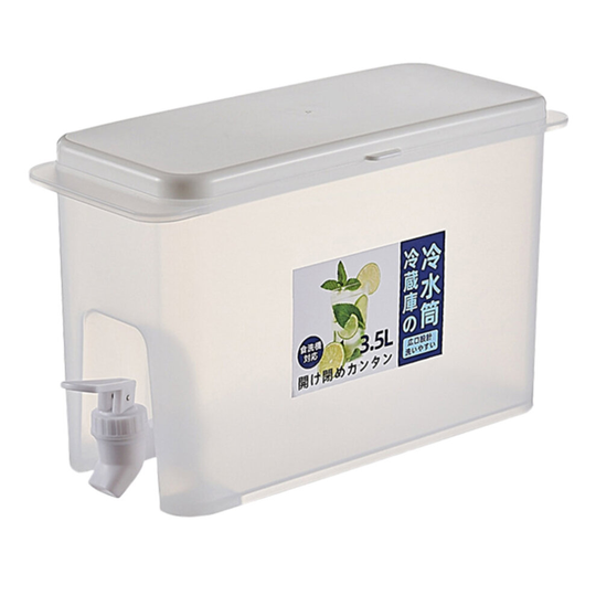3.5L Water Container with Faucet Beverage Dispenser Cooling Drinkware Kettle Suitable for Refrigerator