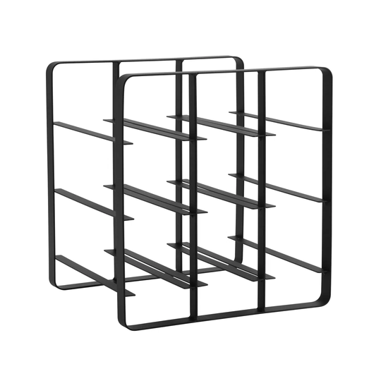 Harting 9 Bottle Tabletop/Countertop Wine Bottle Rack in Black