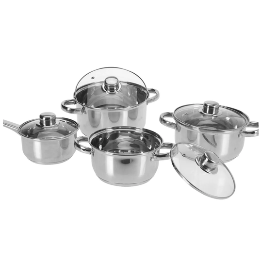 Urbn-Garden 4 Pieces Stainless Steel (18/0) Non Stick Cookware Set