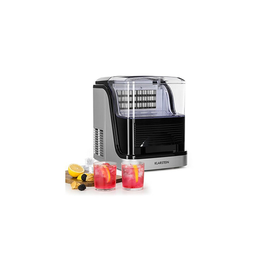 Klarstein Kristal Ice Edition - Machine Crystal Ice, Ice Maker, 2.5 L Tank, 2 Cube Sizes, Display Water and ice Level, Circulation System: M