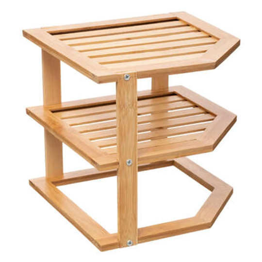 Bamboo Angle Shelving Rack