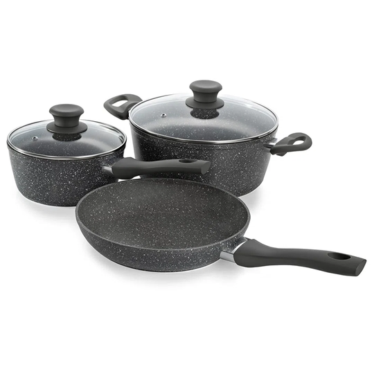 Belfry Kitchen Vassar 3 Pieces Aluminum Non Stick Cookware Set