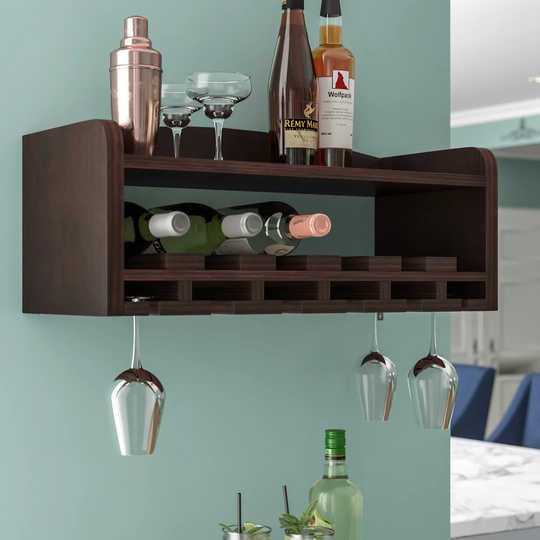 McLeansboro 6 Bottle Wall Mounted Wine Rack