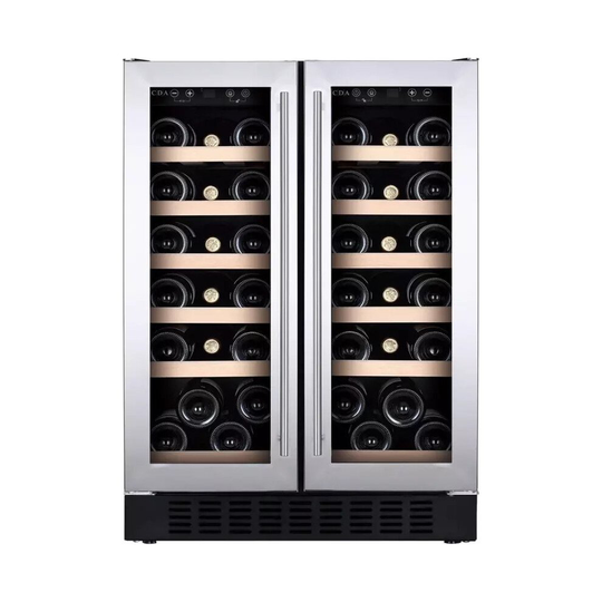 CDA 38 Bottle Dual Zone Freestanding Undercounter Wine Cooler 595mm W