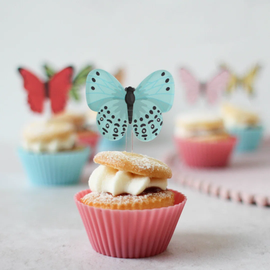 Potter Butterfly Cupcake Toppers, Set Of Six