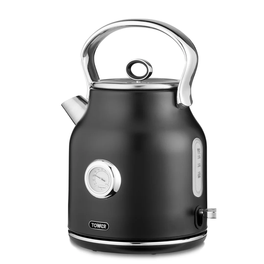 Tower T10063BLK Renaissance 1.7 Litre, 3 kw Ultra-Fast Quiet Boil Kettle