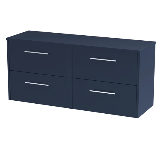 1205Mm Wall Mounted Bathroom Vanity Base Only in Electric Blue