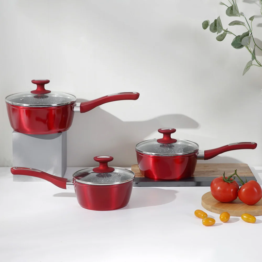 Symple Stuff Austino 3 Pieces Aluminium Non Stick Cookware Set