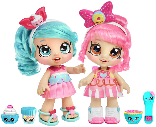 Kindi Kids Donatina And Jessicake Dolls- Pack of 2