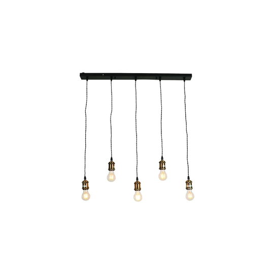 Antique 5-Light Kitchen Island Bulb Pendant