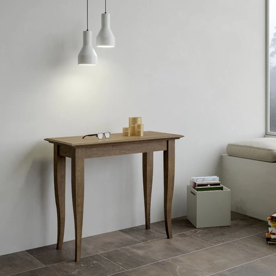 Bar Height Extendable Solid Wood Dining Table