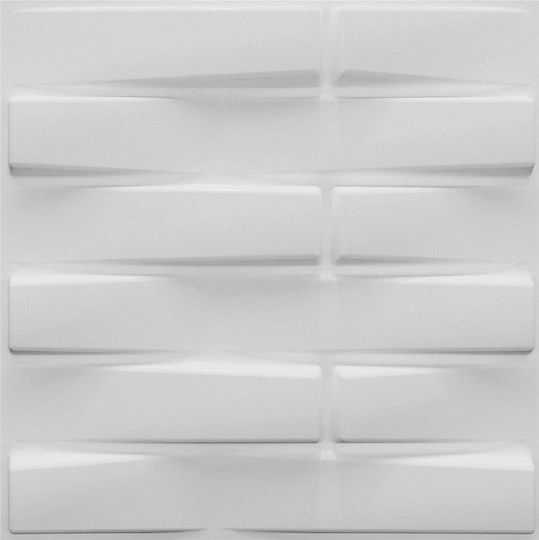 Seybert 50.04cm x 50.04cm Wood Tile in White