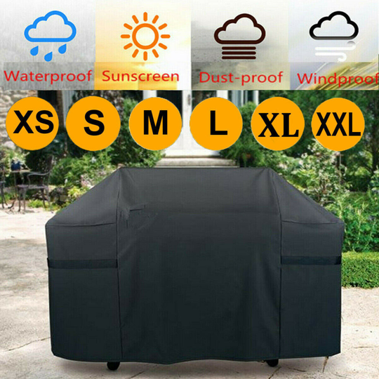 (XL:170*61*117cm) BBQ Cover Heavy Duty Waterproof Rain Barbeque Grill Gas Garden Protector XS-XXL