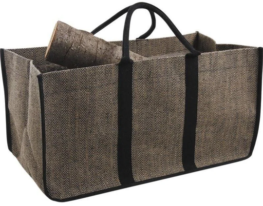 Burlap Jute Log Carrier