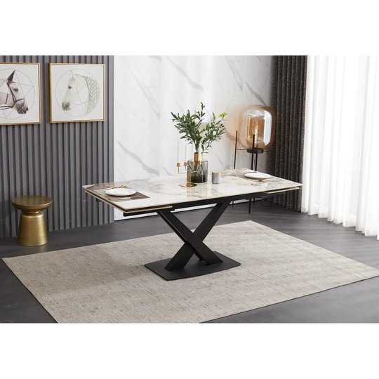 Orkin Extendable Trestle Dining Table