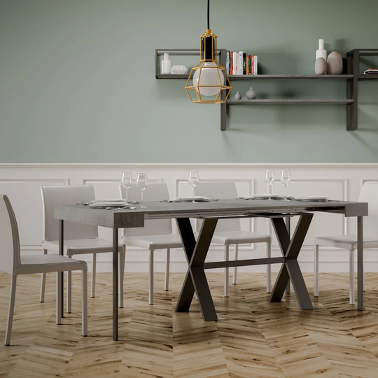 Bar Height Extendable Iron Dining Table