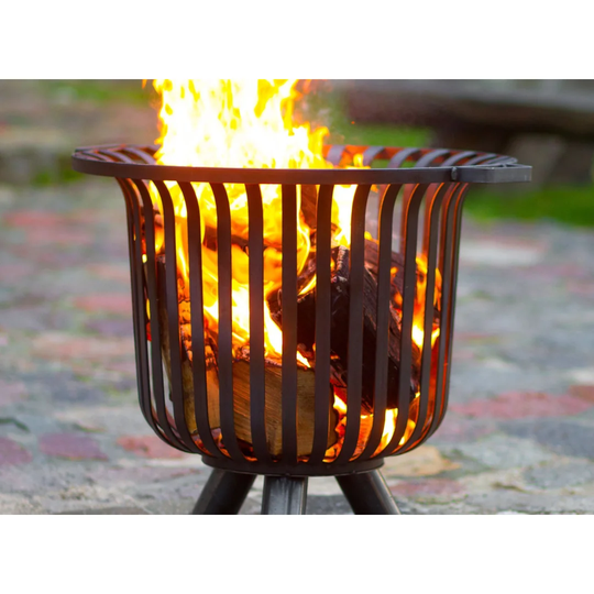 Demitri Steel Wood Burning Fire Pit