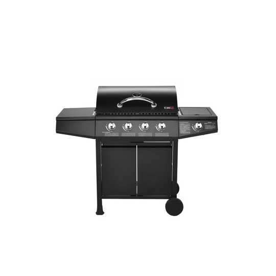 CosmoGrill 4+1 Original Series Outdoor Gas BBQ Grill With Side Burner & Storage