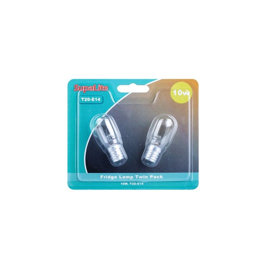 SupaLite 10W Fridge Lamps T20-E14 Base Pack Of 2 - BP3743/2