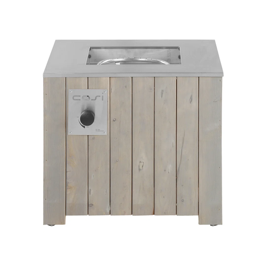 Lisa 70 Light Douglas Wood and Stainless Steel Propane Fire Pit