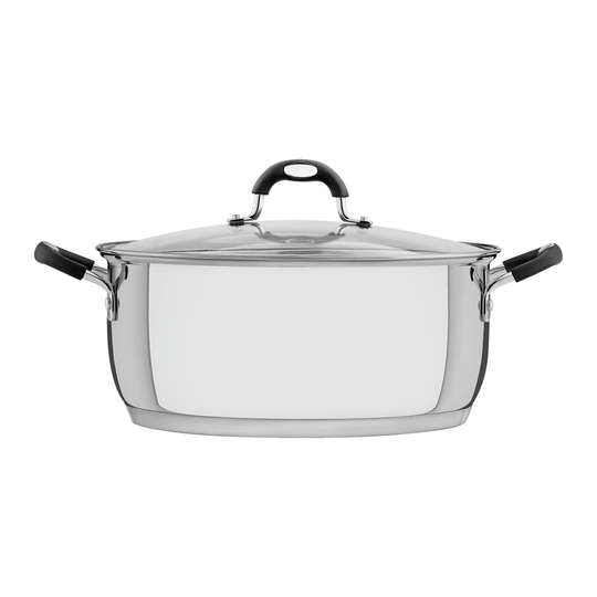 Tramontina Stainless Steel Shallow Stock Pot 30cm (8.9l)
