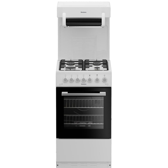 Blomberg Gas Cooker High Level Grill - White - A Rated - GGS9151W