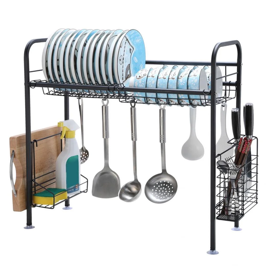 Single Layer Over The Sink Dish Drying Rack