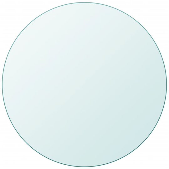 vidaXL Table Top Tempered Glass Round 400mm Replacement Protector Cover Sturdy