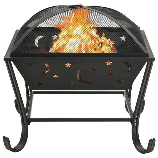Cheri 44Cm H x 49Cm W Stainless Steel Wood Burning Outdoor Fire Pit with Lid