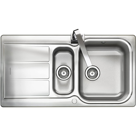 WORKTOP EXPRESS Rangemaster Sink collection - Available in a variety of Styles, Sizes and Finishes (Glendale Overmounted Inset Sink - Stainless Steel