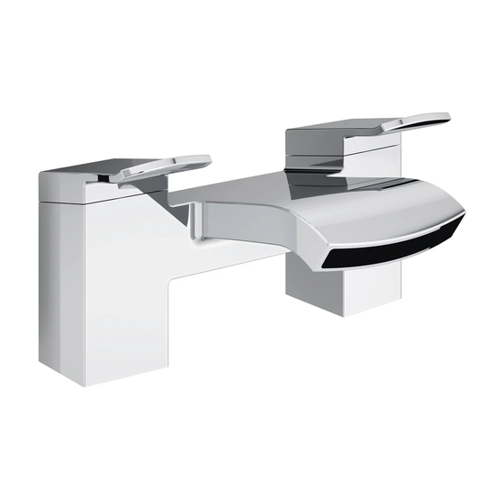 Descent Deck Mounted Waterfall Bath Filler