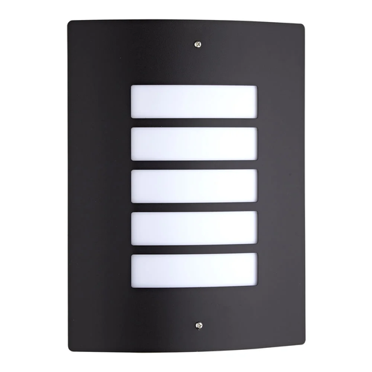 Rosamel Modern Curved Grill Garden Patio Porch Front Door LED Outdoor Flush Mount