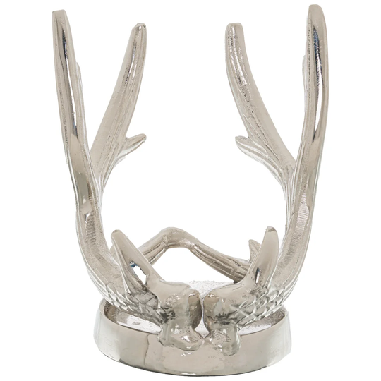 Alishan 2 Bottle Tabletop/Countertop Wine Bottle Rack in Silver