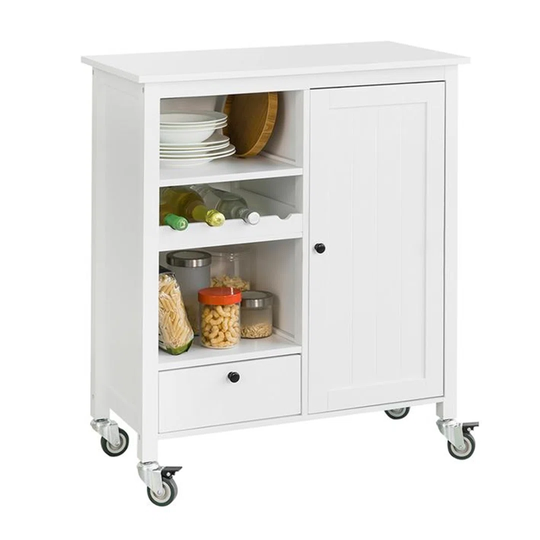 Glencoe 76 Cm Kitchen Trolley with Locking Wheels