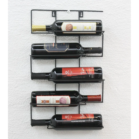 Gus 5 Bottle Wall Mounted Wine Rack