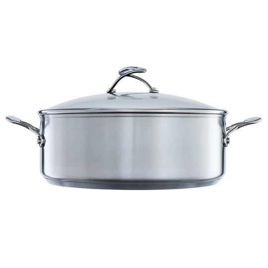 Circulon Steelshield S-Series Stainless Steel Nonstick 30Cm / 7.1 Litre Stockpot With Toughened Glass Lid