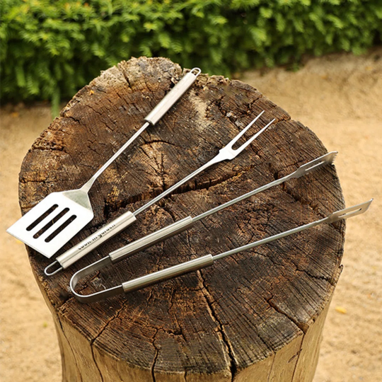 3 Piece Plancha Barbecue Tool Set