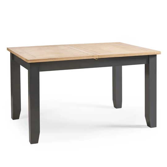 BORDEAUX EXTENDING DINING TABLE DARK GREY