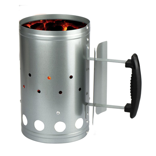 (Medium) Barbecue Chimney Starter Quick Start BBQ Grill Charcoal Burner Food Lighter Coal