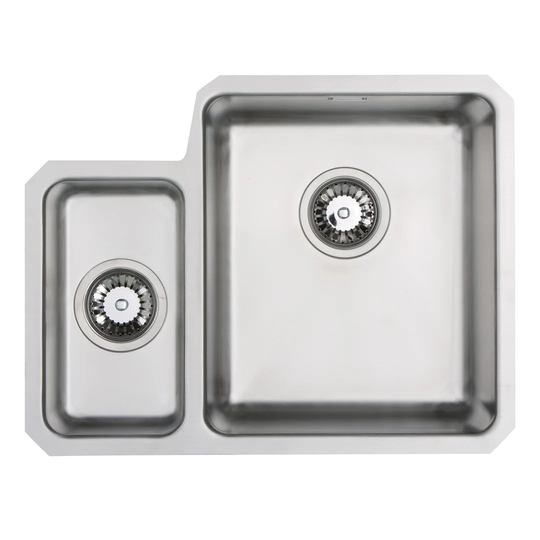 58cm x 45cm 1.5 Bowl Undermount Right Hand Main Bowl Kitchen Sink