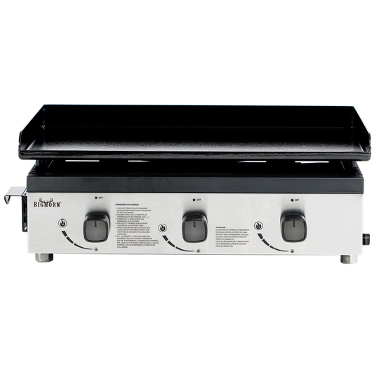 BIGHORN 3Burners plancha, Portable Gas Grill, Tabletop Grill