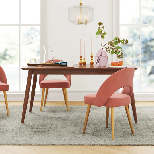 Daysie 89.15Cm Rubberwood Solid Wood Dining Table
